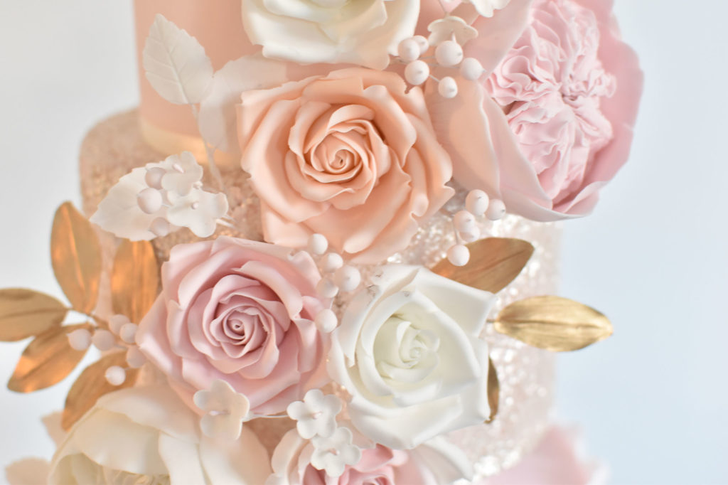 Fleurs En Sucre Pour Gâteau De Mariage